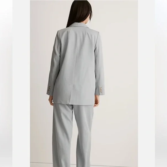 Madewell The Larsen Blazer in Drapeweave Overcast Blue size M - NJ732 - Picture 2 of 7
